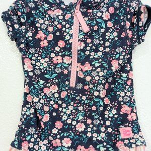 Ruffle Butts Great Condition! Girls Short Sleeve Rash Guard One Piece 3T